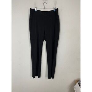 J Jill Womens Pants Medium Black Cargo Straight Leg Activewear Workout Gym